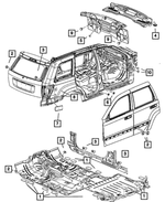 5255216 - Body Sheet Metal Except Doors: Body Plug for Mopar Image