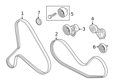 Belts & Pulleys for 2019 Audi RS5 #0