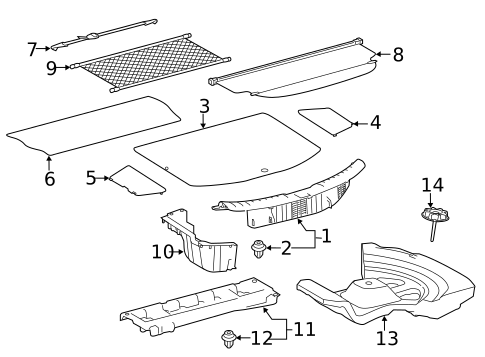 Interior Trim - Rear Body for 2018 Toyota RAV4 #0