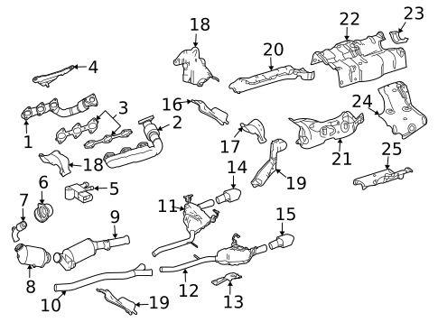 Exhaust Manifold for 2007 Mercedes-Benz R320 #0