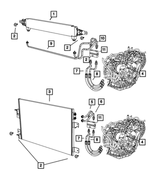 68004055AA - Cooling: Auxiliary Trans. Oil Cooler for Dodge: Caliber | Jeep: Compass, Patriot Image