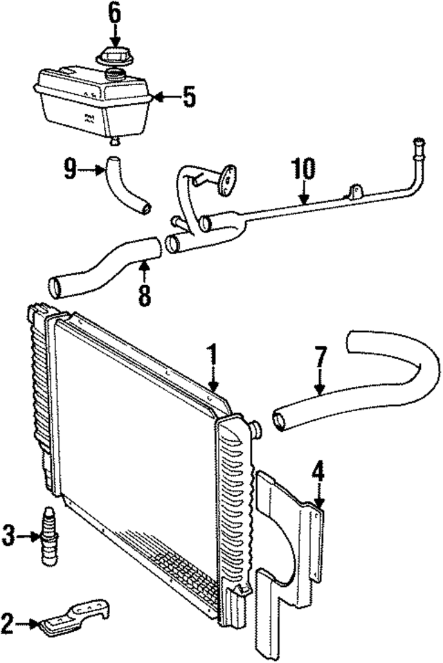 9142056 - Cooling System: Reservoir Hose for Volvo: 960, S90, V90 Image