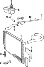 9142056 - Cooling System: 1994-1998 Volvo - Reservoir Hose for Volvo: 960, S90, V90 Image
