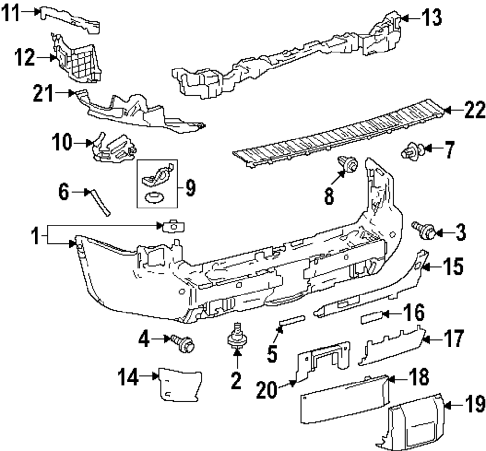2024-2025 Toyota Land Cruiser Bumper Guard 52951-60030 | OEM Parts