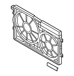 1K0121205AJ - Cooling System: Shroud for Volkswagen: Beetle, CC, Eos, Golf, Golf R, GTI, Jetta, Passat, R32, Rabbit, Tiguan, Tiguan Limited Image
