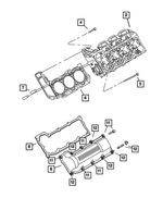 53020988 - Engine 3.7L Six Cylinder: Cylinder Head for Mopar Image
