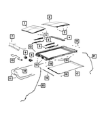 68096244AC - : Sunroof Drain Hose, Right for Mopar Image
