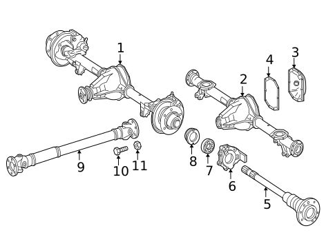 Axle Shaft for 2009 Mercedes-Benz G55 AMG #0
