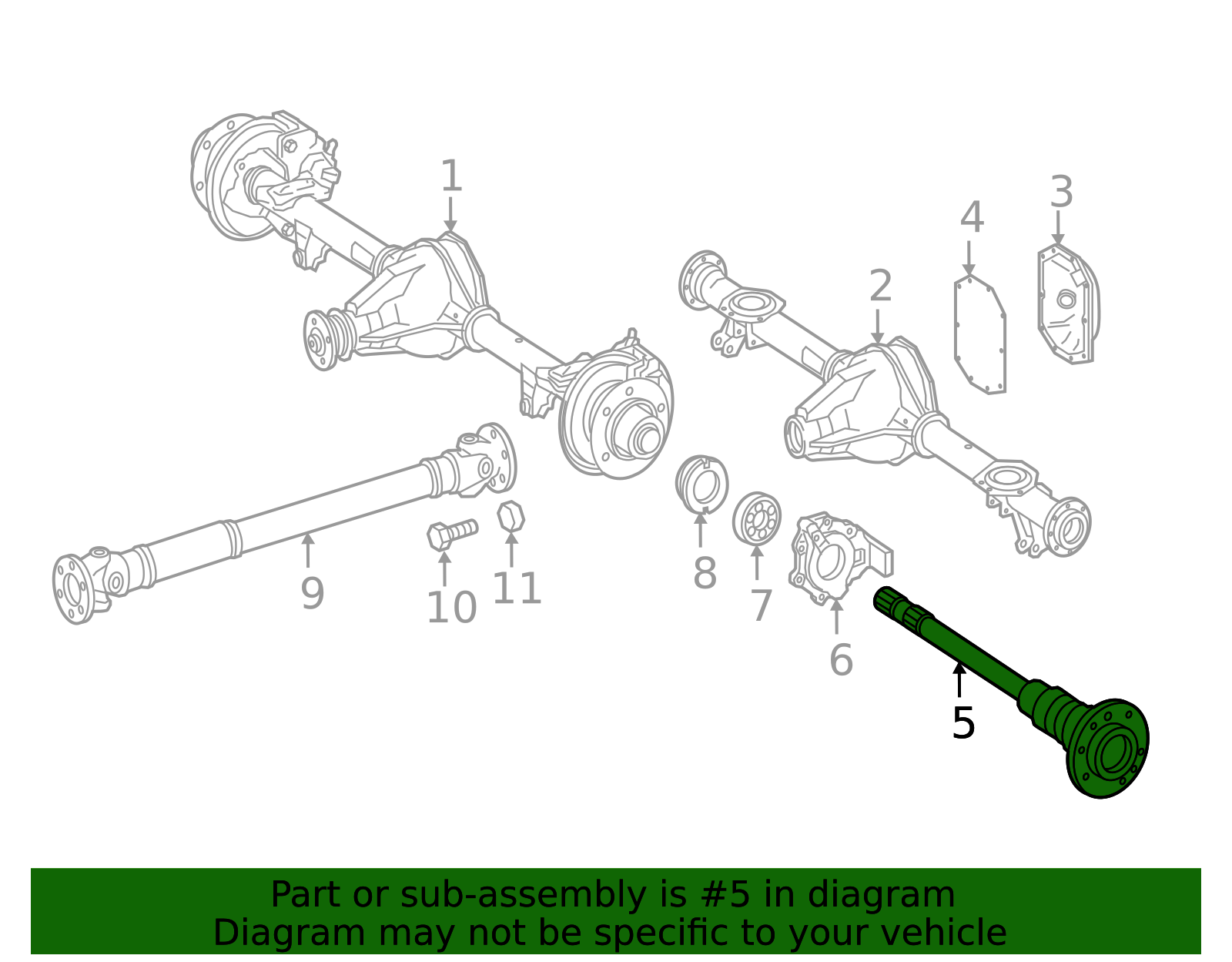 2002-2018 Mercedes-Benz Axle Shaft 902-357-13-01-64 | Mercedes