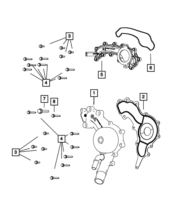 « 5184653AE – Cooling : Liquide De Refroidissement Liaison Par Dessus pour Mopar Image »