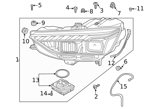 Headlamp Components for 2025 Audi A4 Quattro #0