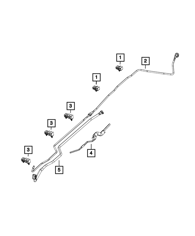68260450AB - : Fuel &amp; Brake Tube Sleeve for Mopar Image