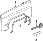 15614467 - Body: Fender for Chevrolet: Blazer, C/K Pickup, K5 Blazer, R10, R20, R2500, R30, R3500, Suburban C10, Suburban C20, Suburban K10, Suburban K20, Suburban R10, Suburban R1500, Suburban R20, Suburban R2500, Suburban V10, Suburban V1500, Suburban V20, Suburban V2500, V10, V20, V30, V3500 | GMC: C1500 Pickup, C2500 Pickup, C3500 Pickup, Jimmy, K1500 Pickup, K2500 Pickup, K3500 Pickup, R1500 Pickup, R2500 Pickup, R3500 Pickup, Suburban C1500, Suburban C2500, Suburban K1500, Suburban K2500, Suburban R1500, Suburban R2500, V1500, V1500 Suburban, V2500, V2500 Suburban, V3500 Image