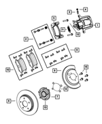 5154115AA - : Hub And Bearing Shield for Mopar Image
