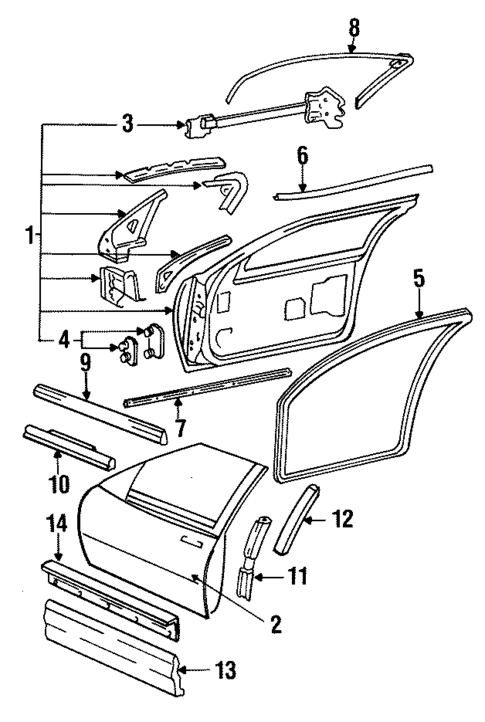 Exterior Moldings for 1992 Buick Regal #0