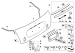41627132880 - Bodywork: Trunk Lid for Mini Image