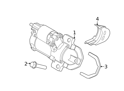 Starter for 2012 Land Rover Range Rover Evoque #0