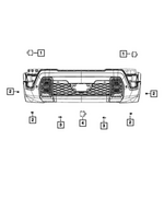 4699069AI - Frame, Bumper and Fascia: Mid Range Radar for Mopar Image image
