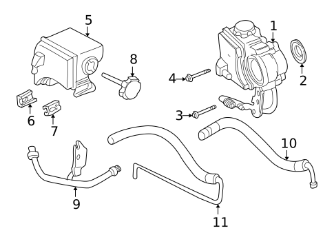 Pump & Hoses for 2003 Pontiac Grand Am #0