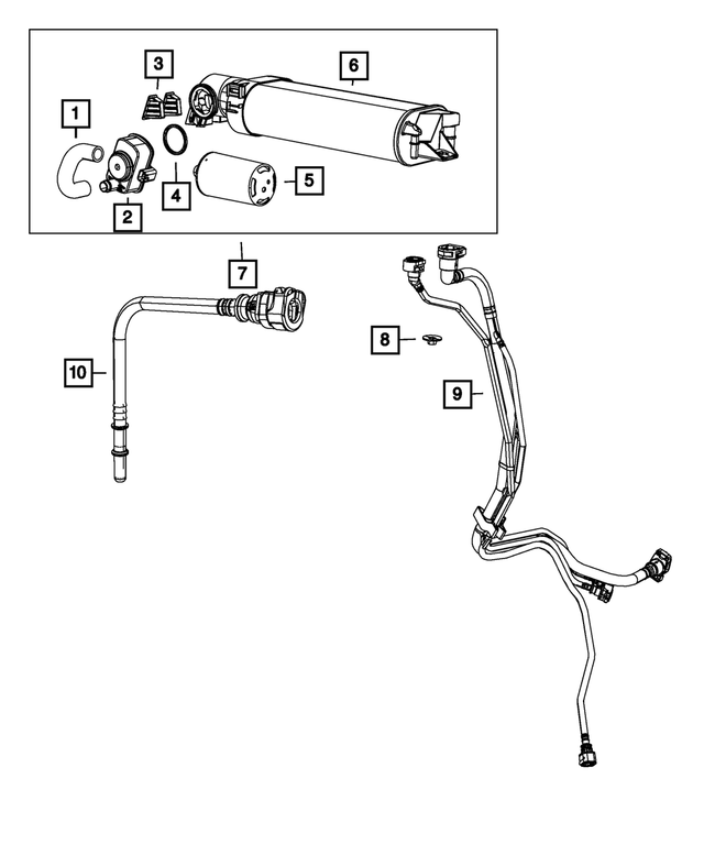 6505953AA - Emission Controls: Nut And Washer, Mounting for Mopar Image