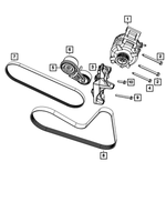 4891616AA - : Alternator And Compressor Bracket for Chrysler: Sebring | Dodge: Avenger, Journey Image