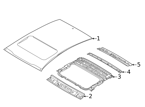 Roof & Components for 2019 Kia K900 #0