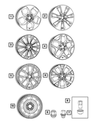 4721954AB - Wheels: Wheel Lock Set for Mopar Image