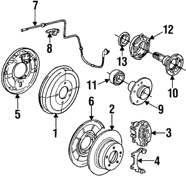 34211158556 - : Brake Drum for BMW: 318i, 325e Image