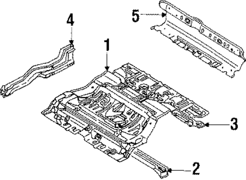 Rear Body for 1986 Mazda 323 #0