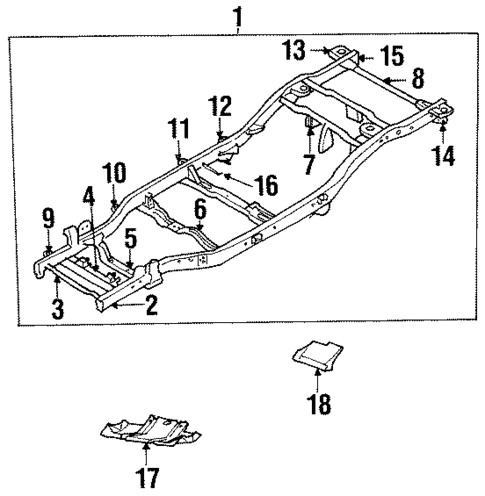 Frame & Components for 2002 Honda Passport #1