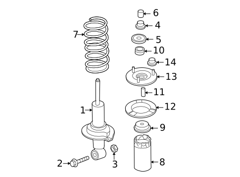 Struts & Components for 2011 Suzuki Equator #1