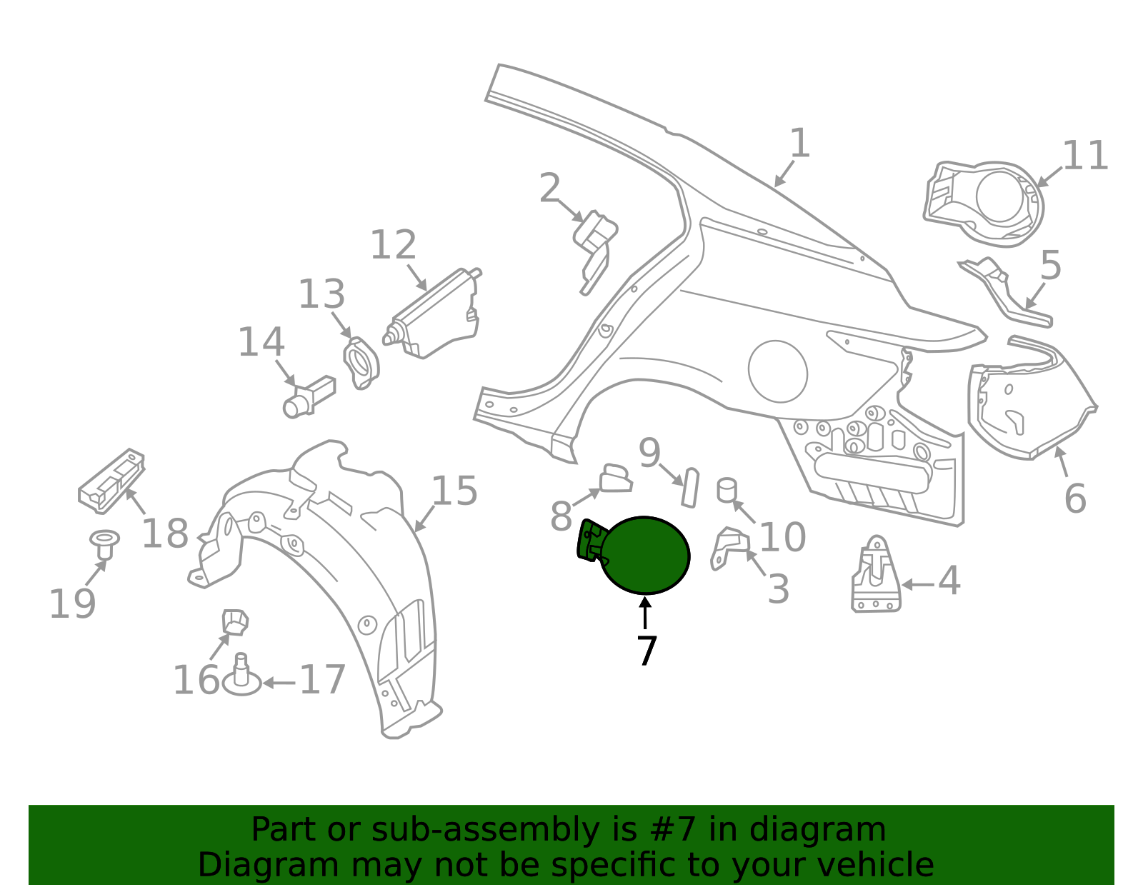 G8830-4RAMA - Fuel Door 2016-2023 Nissan Maxima | Official Nissan