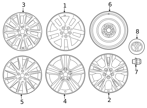 Wheels for 2019 Toyota Highlander #0