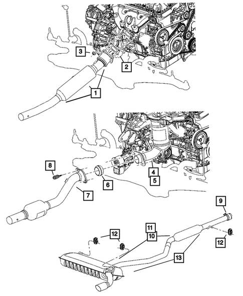 Exhaust System for 2007 Dodge Caliber #0
