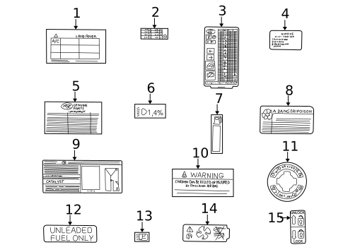 Labels for 2002 Land Rover Discovery #0
