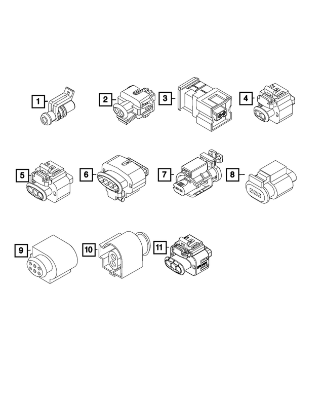 68601217AA - Electrical: Electrical Connector for Mopar Image