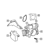 4891526AB - : Throttle Body To Intake Gasket for Mopar Image