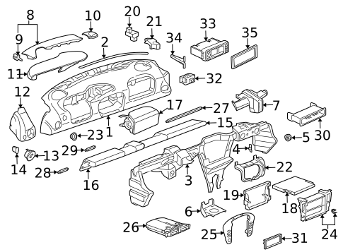 Instrument Panel for 2005 Porsche 911 #3