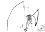 51338125202 - Vehicle Trim: Electr.Window Lifter Front Right for BMW Image