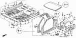 65151SL0300ZZ - Body/Air Conditioning: BRACKET, SIDE SILL LINING for Acura Image
