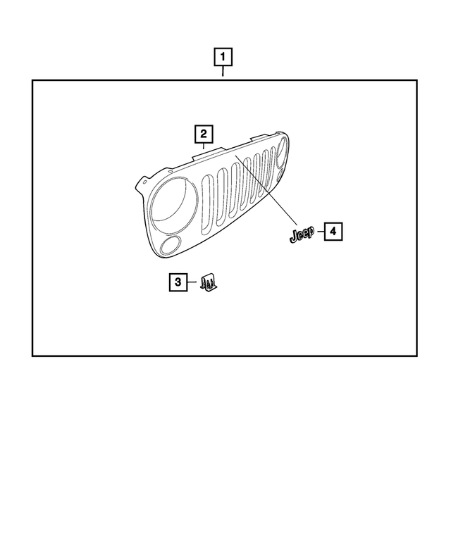 82210558AC - Mopar Accessories - Component Parts: Grille &amp; Headlamp Decor Kit for Mopar Image