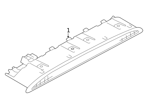 High Mounted Stop Lamp for 2015 Volkswagen Tiguan #0
