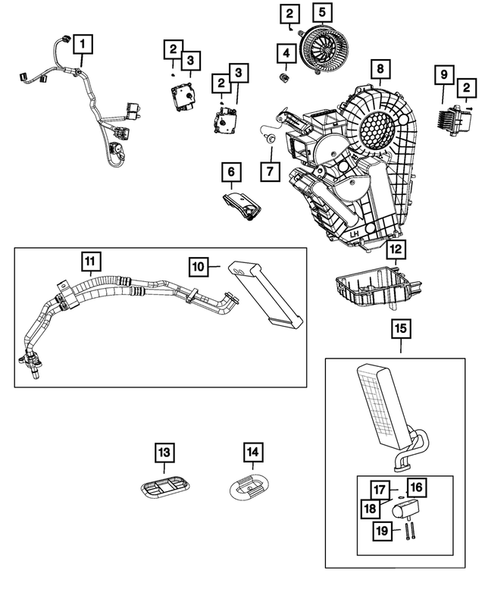 Air Conditioner and Heater Units for 2020 Chrysler Pacifica #1