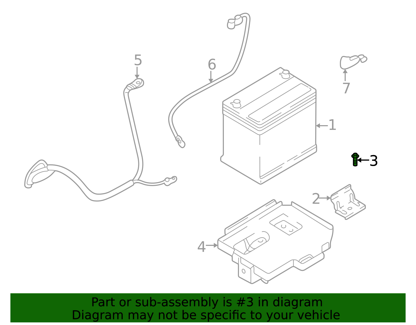 Genuine Hold Down Bolt for 11290-08356-B | Hyundai OEM Parts Direct