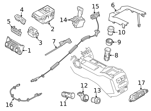 Gear Shift Control for 2017 Land Rover Range Rover Sport #0
