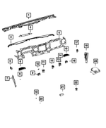 6GD99TX7AB - Air Conditioners and Heaters: Instrument Panel Cap, Left for Mopar Image