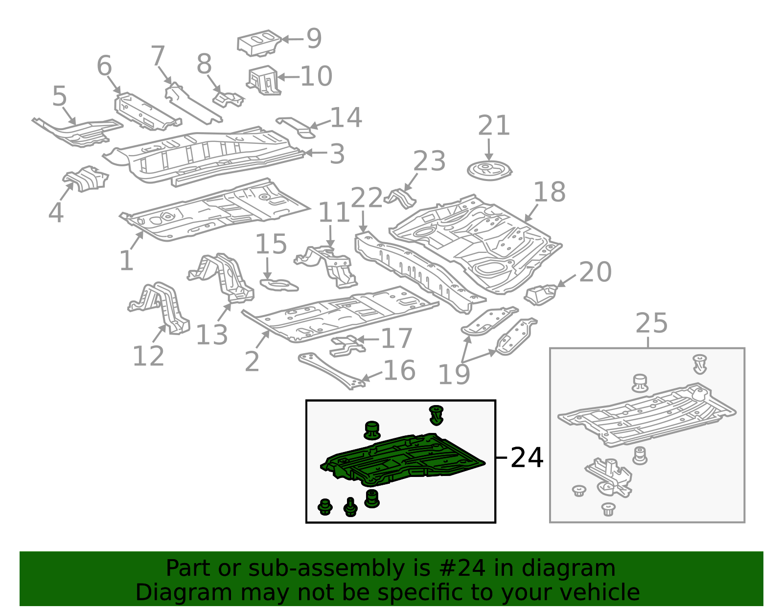 Genuine Official Toyota Under Cover part# 58165-47020 for 2010-2015 ...