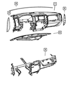 6WN53BD3AA - Interior Trim: Base Panel Instrument Panel for Ram: 2500, 3500 Image