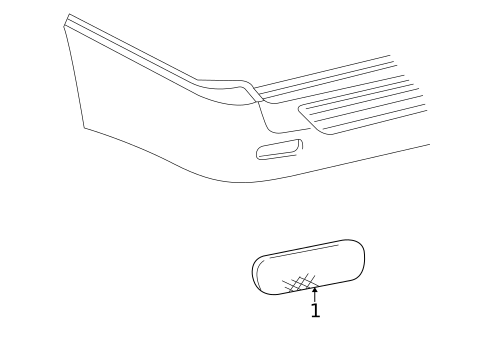 Rear Reflector for 2005 Buick Rainier #0