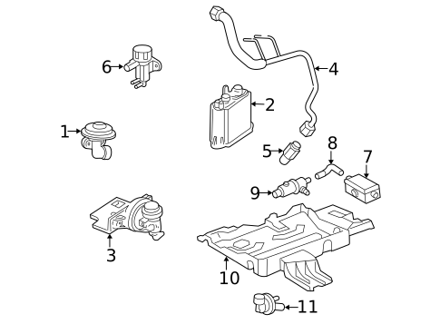 Evaporative System for 2004 Lincoln Navigator #0